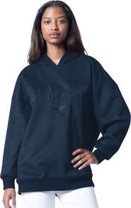 G-III 4HER BY CARL BANKS Women's G-III 4Her by Carl Banks Navy Dallas Cowboys Best Hitter Oversized Tunic Pullover Hoodie