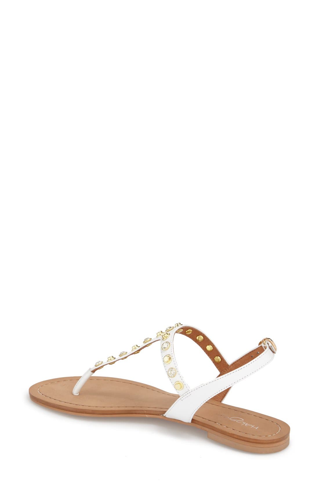 'Lena' Sandal, Alternate, color, WHITE