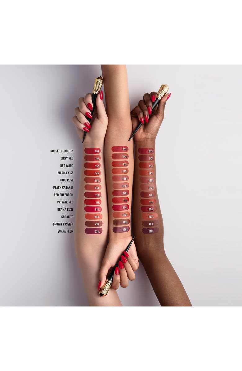 Christian Louboutin Rouge Stiletto Lumi Matte Lipstick, Alternate, color, Nude Rose 386L