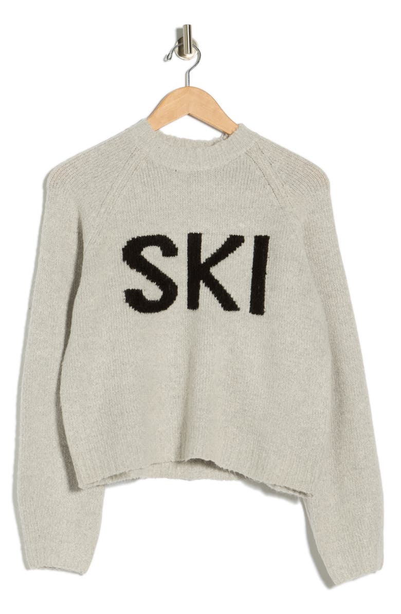 RDI Ski Crewneck Sweater, Alternate, color, Grey Mix