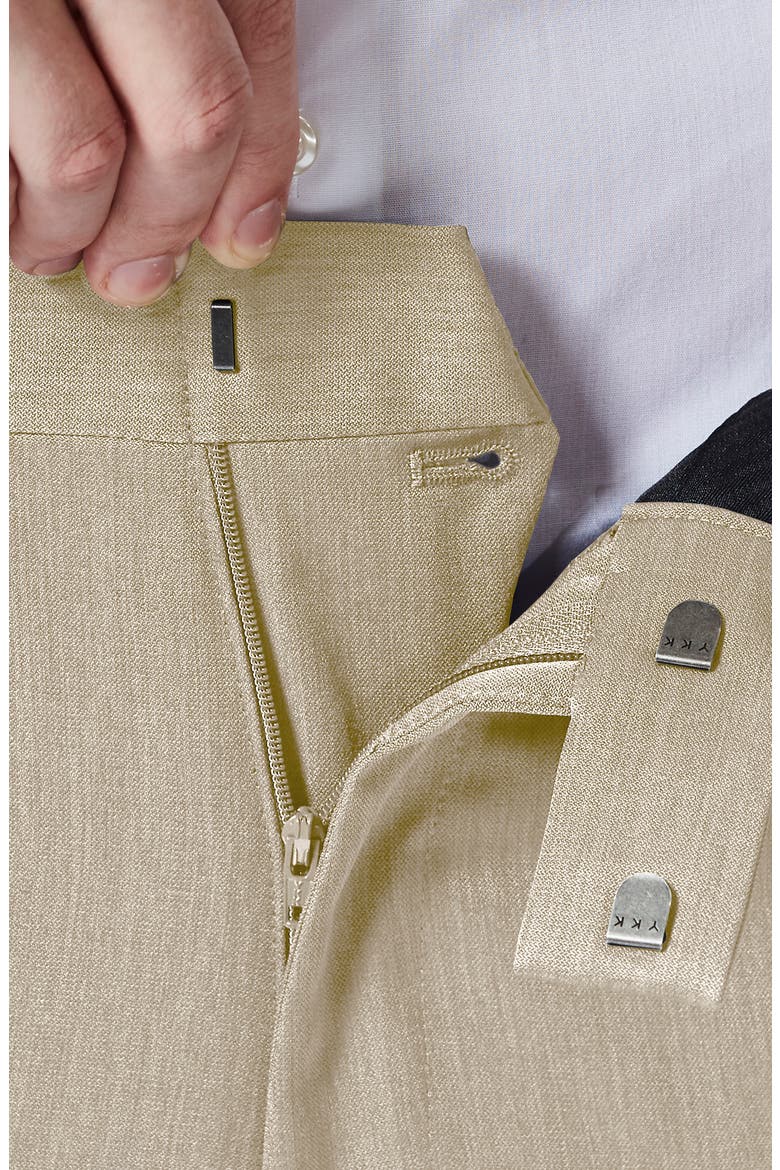 Heather Slim Fit Dress Pant, Alternate, color, OATMEAL
