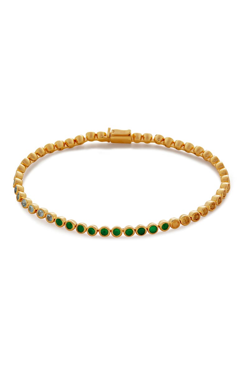 Essential Stone Tennis Bracelet, Main, color, 18K GOLD VERMEIL/ MIXED STONES