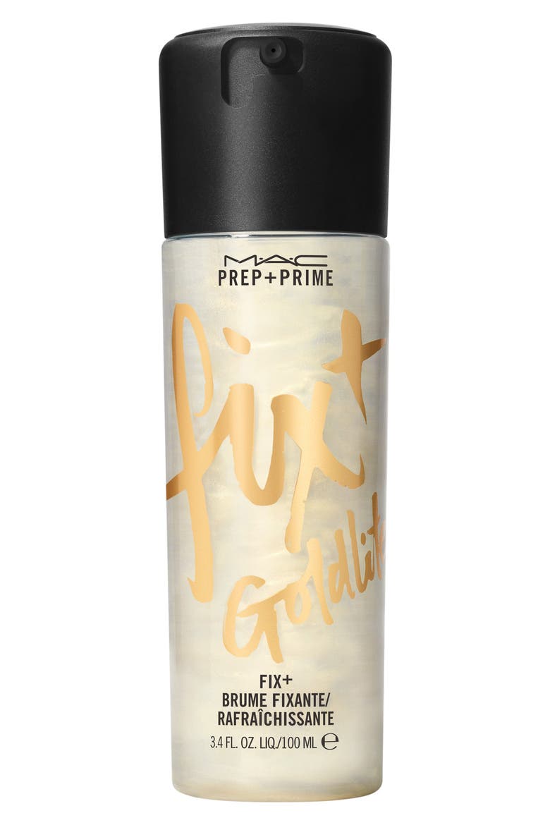 MAC Prep + Prime Fix+ Shimmer, Main, color, GOLDLITE