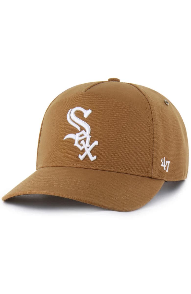 CARHARTT X 47 Men's Carhartt x '47 Brown Chicago White Sox Hitch Adjustable Hat, Main, color, Brown