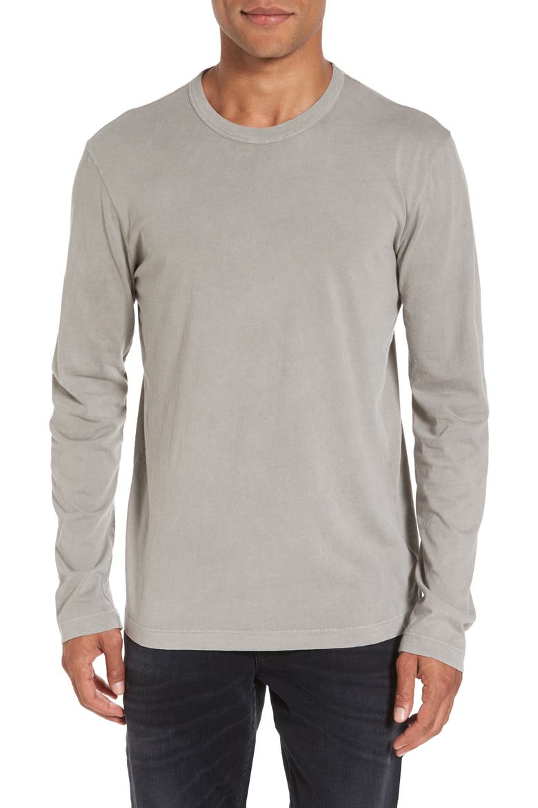 Long Sleeve Crewneck T-Shirt, Main, color, SHADOW PIGMENT