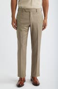 Zanella Parker Classic Wool Sharkskin Dress Pants