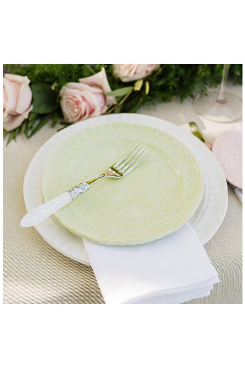 Pietra Fiori Salad Plate, Alternate, color, GREEN