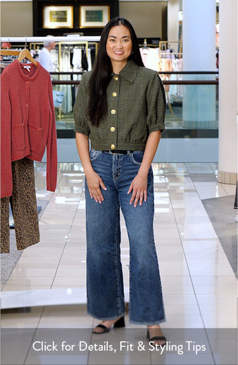 Cove Short Sleeve Tweed Crop Jacket