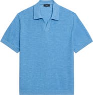 Theory Brenan Linen Blend Polo