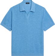 Theory Brenan Linen Blend Polo