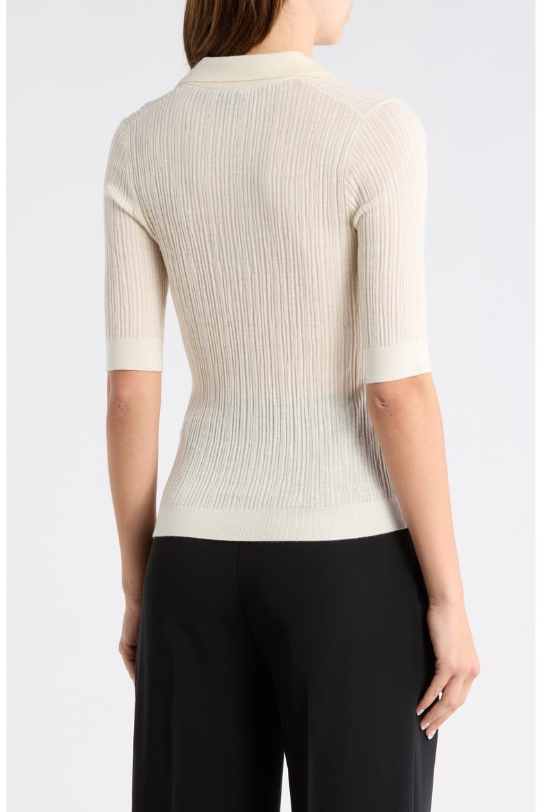 Fabyni Wool Polo Sweater, Alternate, color, OPEN WHT