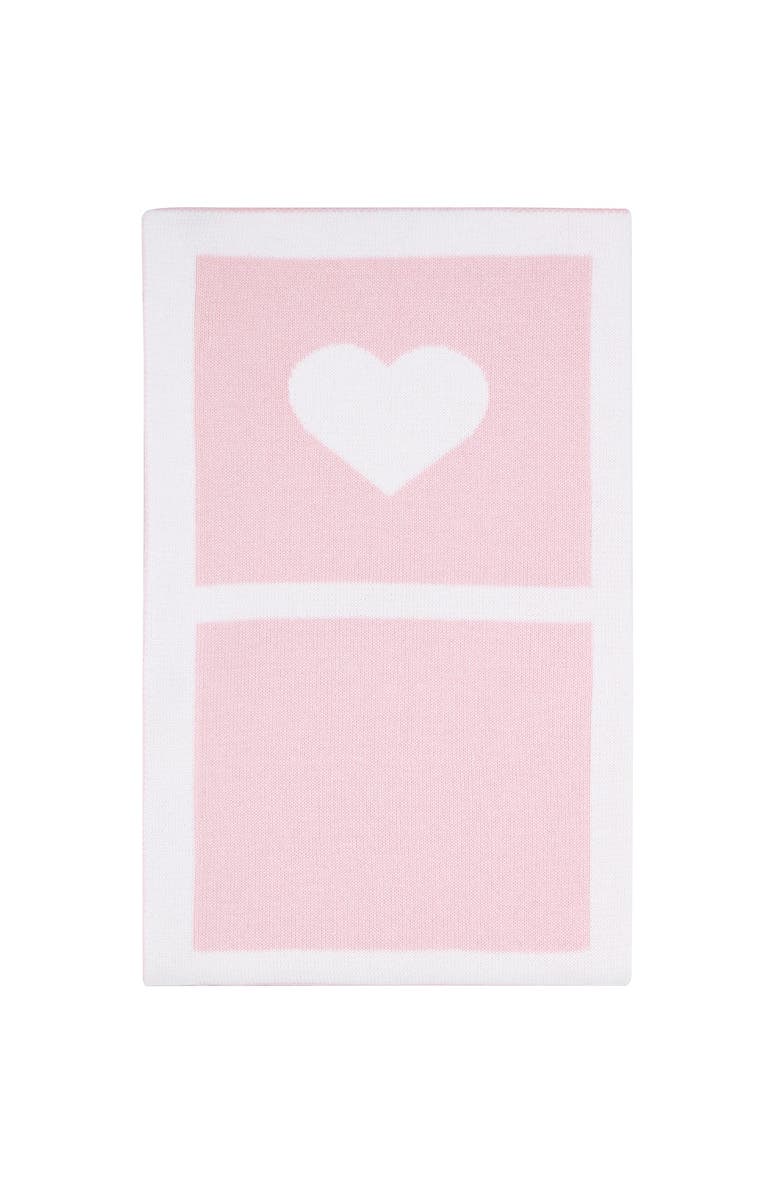 Nellapima Heart Knit Blanket - Baby, Alternate, color, Pink