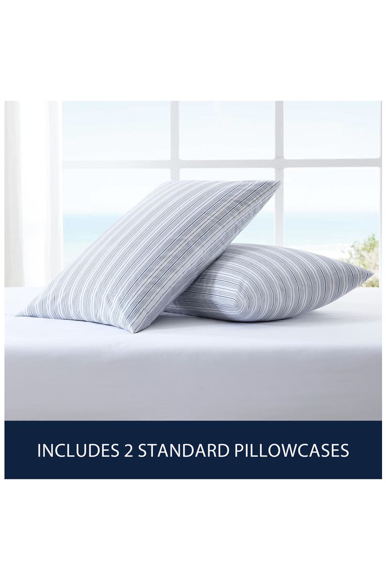 Beaux Stripe Set of 2 Pillowcases, Alternate, color, DARK BLUE
