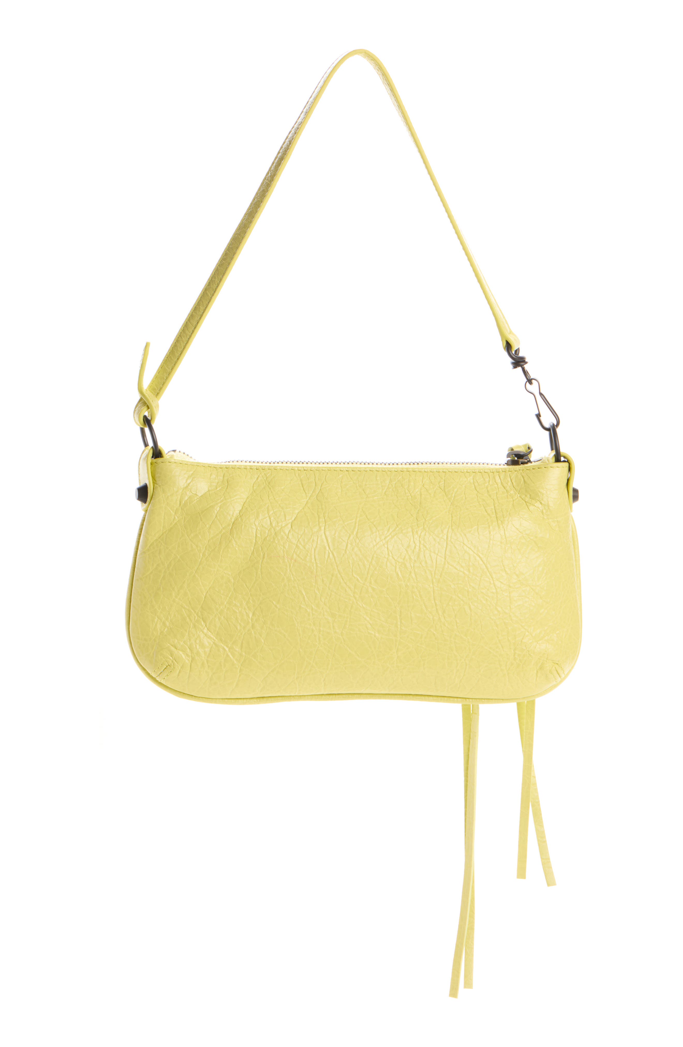 Le City Leather Pouch Shoulder Bag, Alternate, color, 7034 LEMONADE