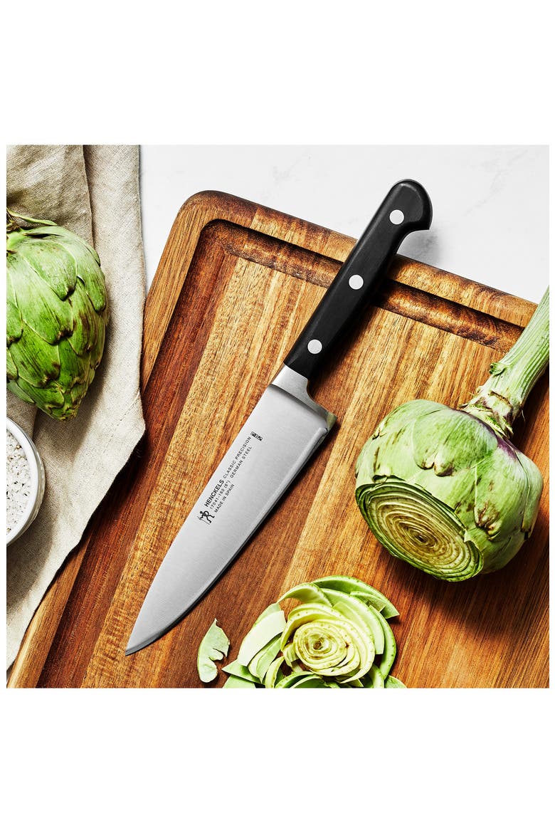 Classic Precision Six-Inch Chef's Knife, Alternate, color, BLACK