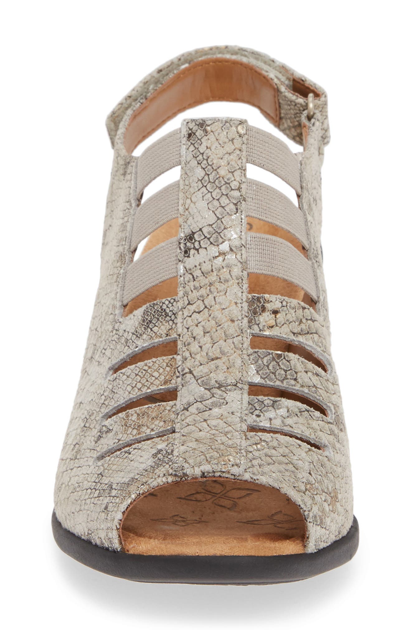 Comfortiva Faye Sandal, Alternate, color, Light Grey Leather