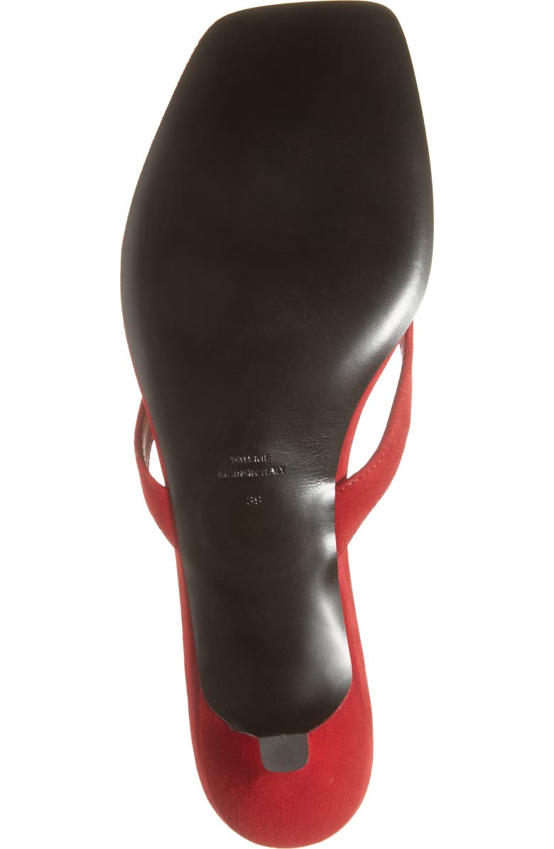 TOTEME Kitten Heel Flip Flop, Alternate, color, Scarlet