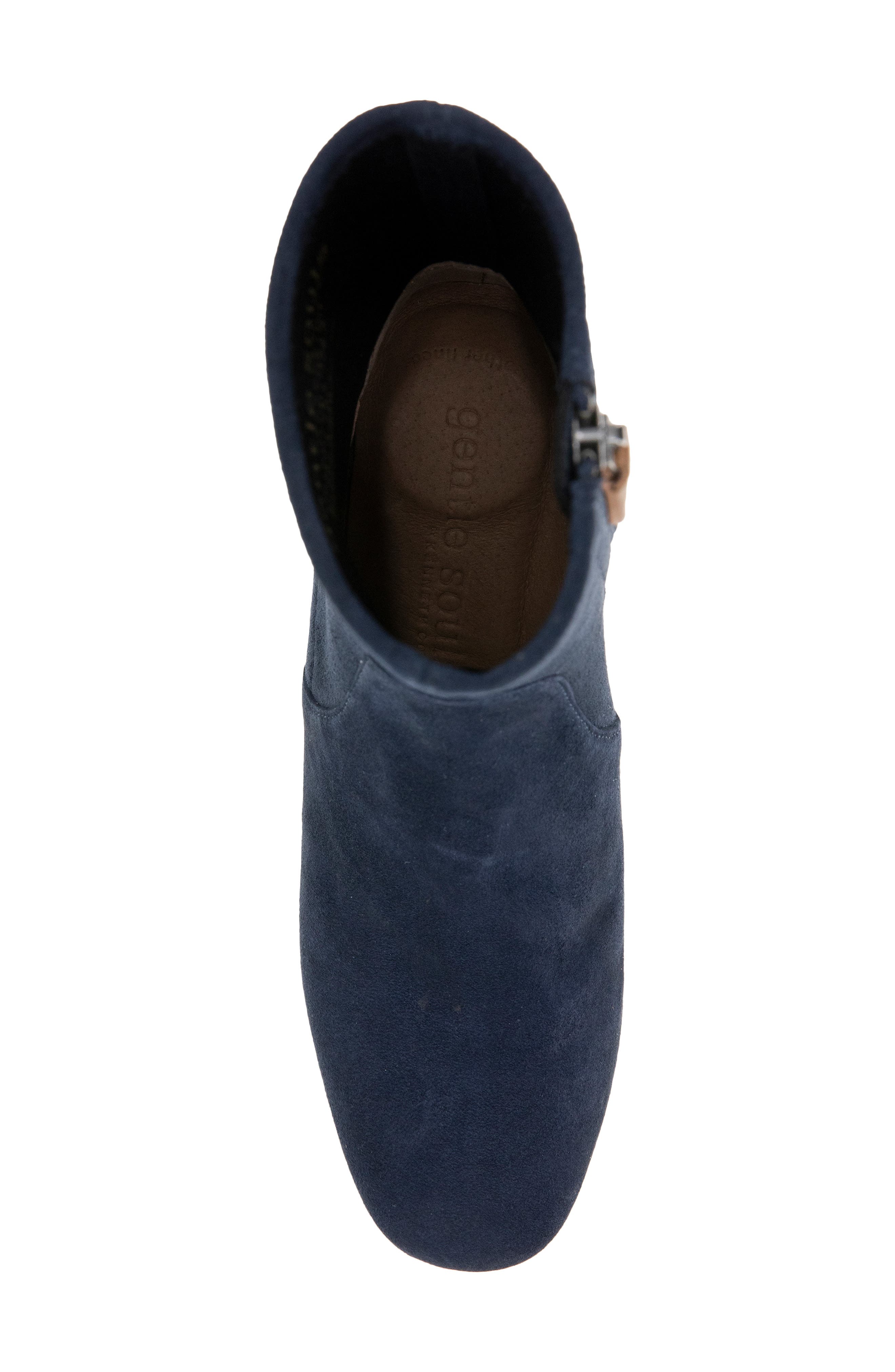 Emily Bootie, Alternate, color, NAVY SUEDE