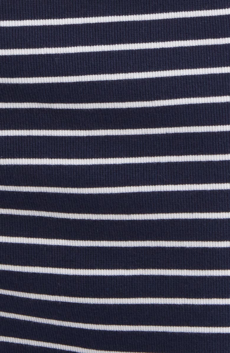 Caslon<sup>®</sup> Ruched Tank Midi Dress, Alternate, color, Navy- White Northshore Stripe