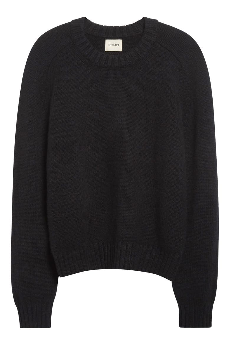 Mae Crewneck Cashmere Sweater, Main, color, BLACK