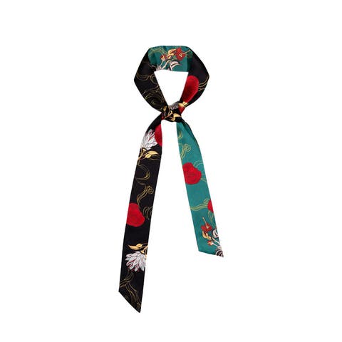 "Dream Hunter" Silk Skinny Scarf