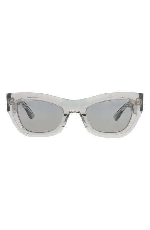 52mm Polarized Cat Eye Sunglasses