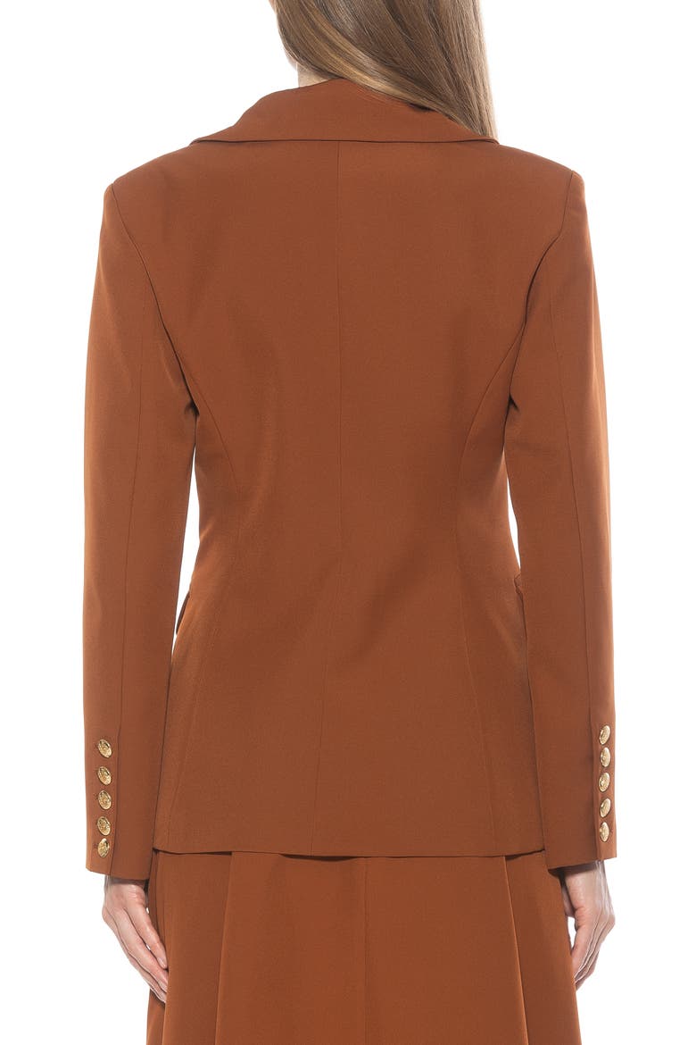 Double Breasted Jacket, Alternate, color, BROWN