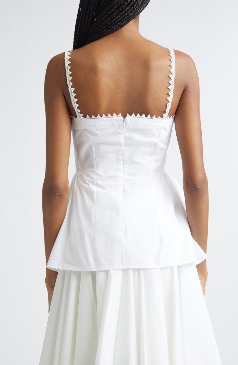 Jacquemus The Traversin Cotton Poplin Camisole Top, Alternate, color, White