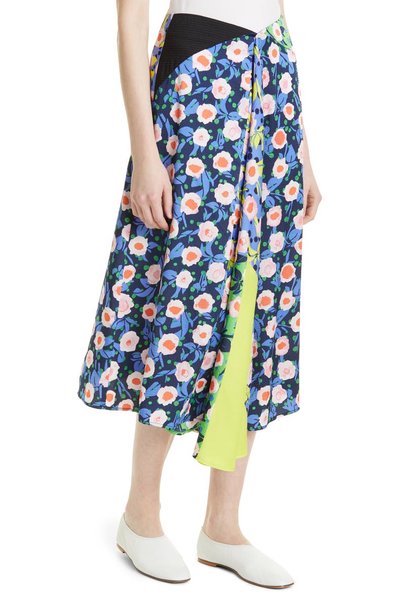 Lilah Floral Print Skirt, Alternate, color, FLOWER MARKET MIX