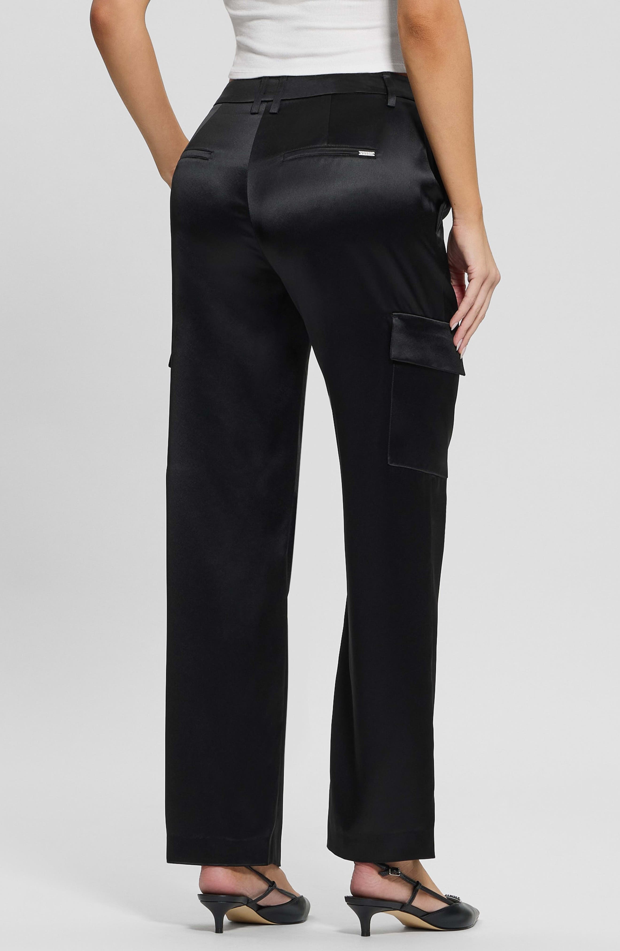 Megan Satin Cargo Pants - image 2