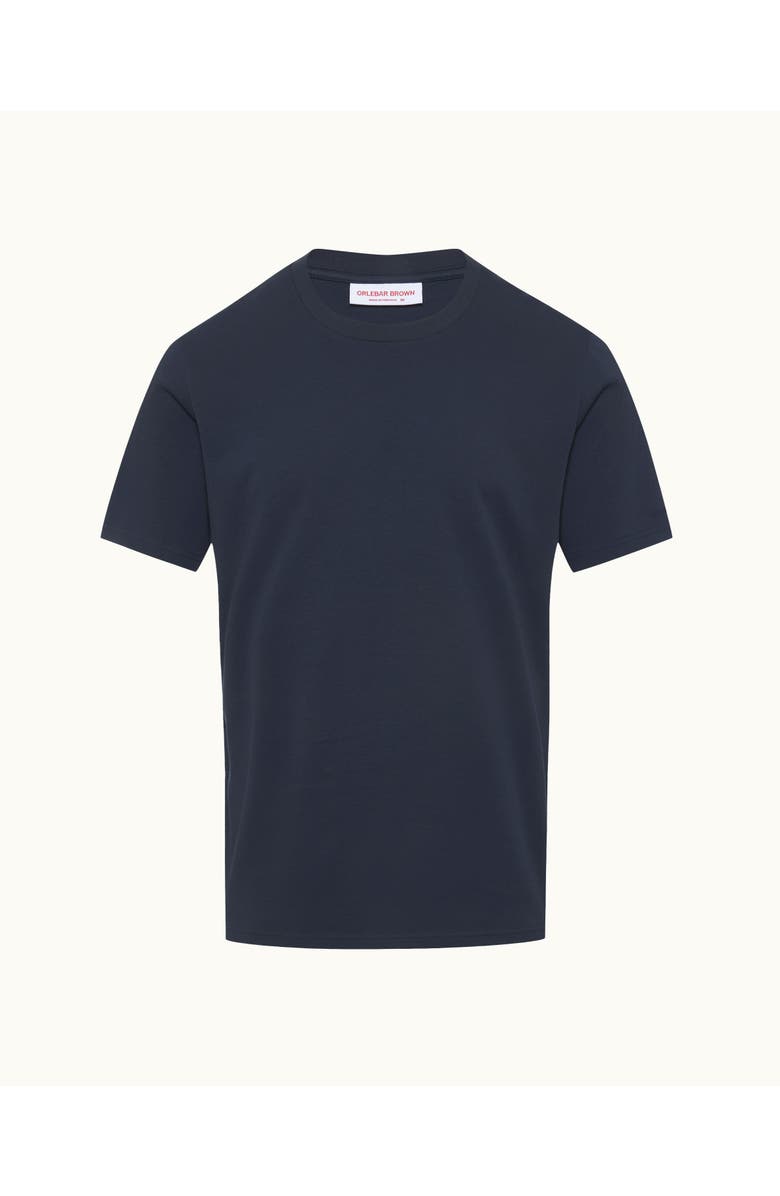 Orlebar Brown Ob Standard Easy Fit Interlock Cotton Jersey T-Shirt, Alternate, color, Night Iris