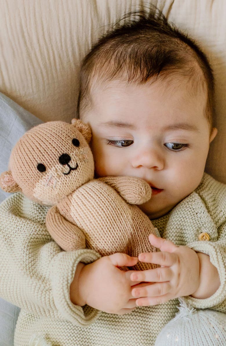 cuddle+kind Baby Otter Stuffed Animal, Alternate, color, Brown