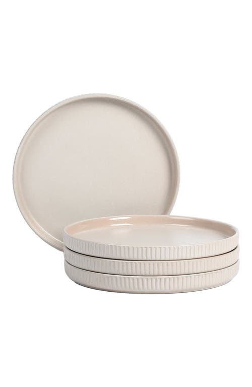 Stone Lain Haven Stoneware 4-piece Salad Plate Set In Neutral