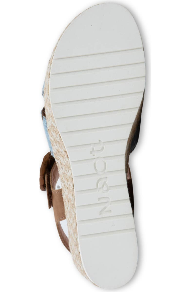 Naot Majorca Platform Sandal, Alternate, color, Latte Brown/ Denim