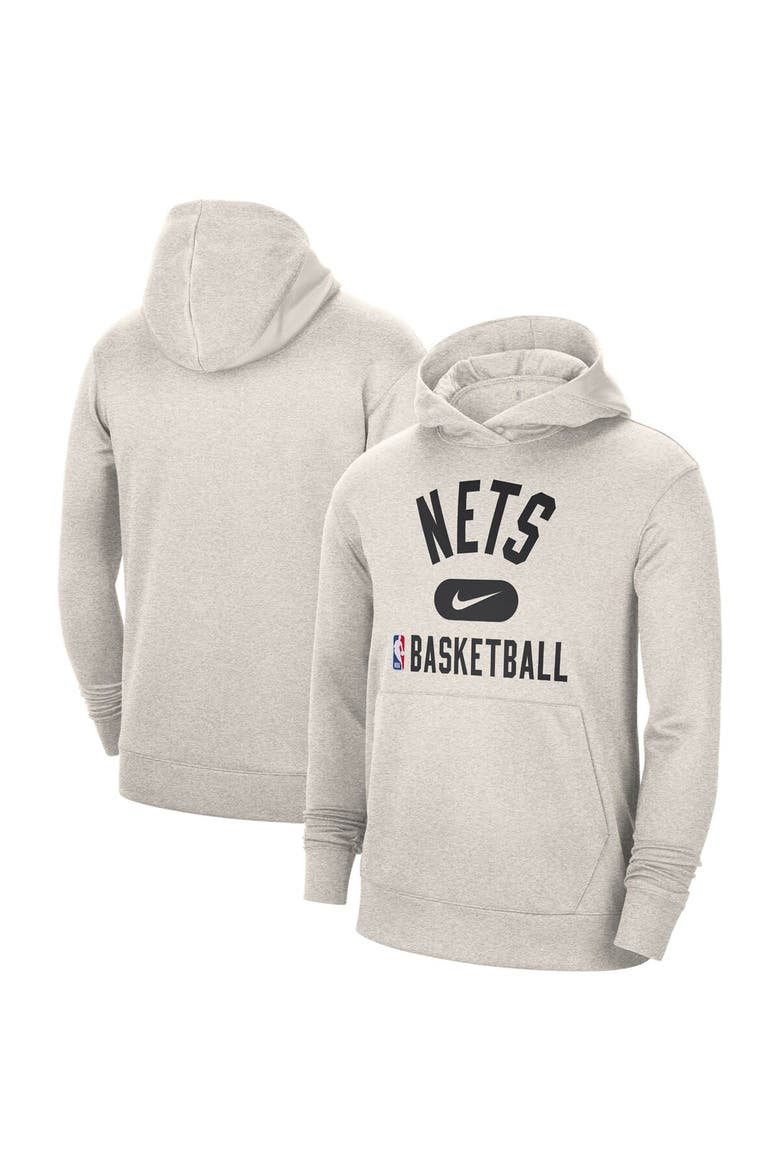 Men's Nike White Brooklyn Nets 2021-2022 Spotlight On Court Performance Practice Pullover Hoodie, Main, color, White