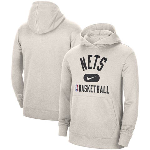 Men's Nike White Brooklyn Nets 2021-2022 Spotlight On Court Performance Practice Pullover Hoodie