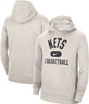 Nike Men's Nike White Brooklyn Nets 2021-2022 Spotlight On Court Performance Practice Pullover Hoodie