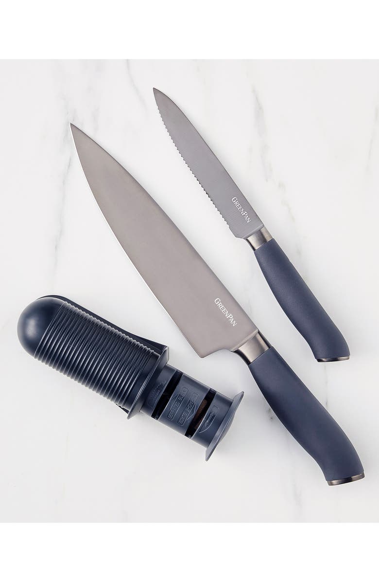 GreenPan Pull-Through Knife Sharpener, Alternate, color, 