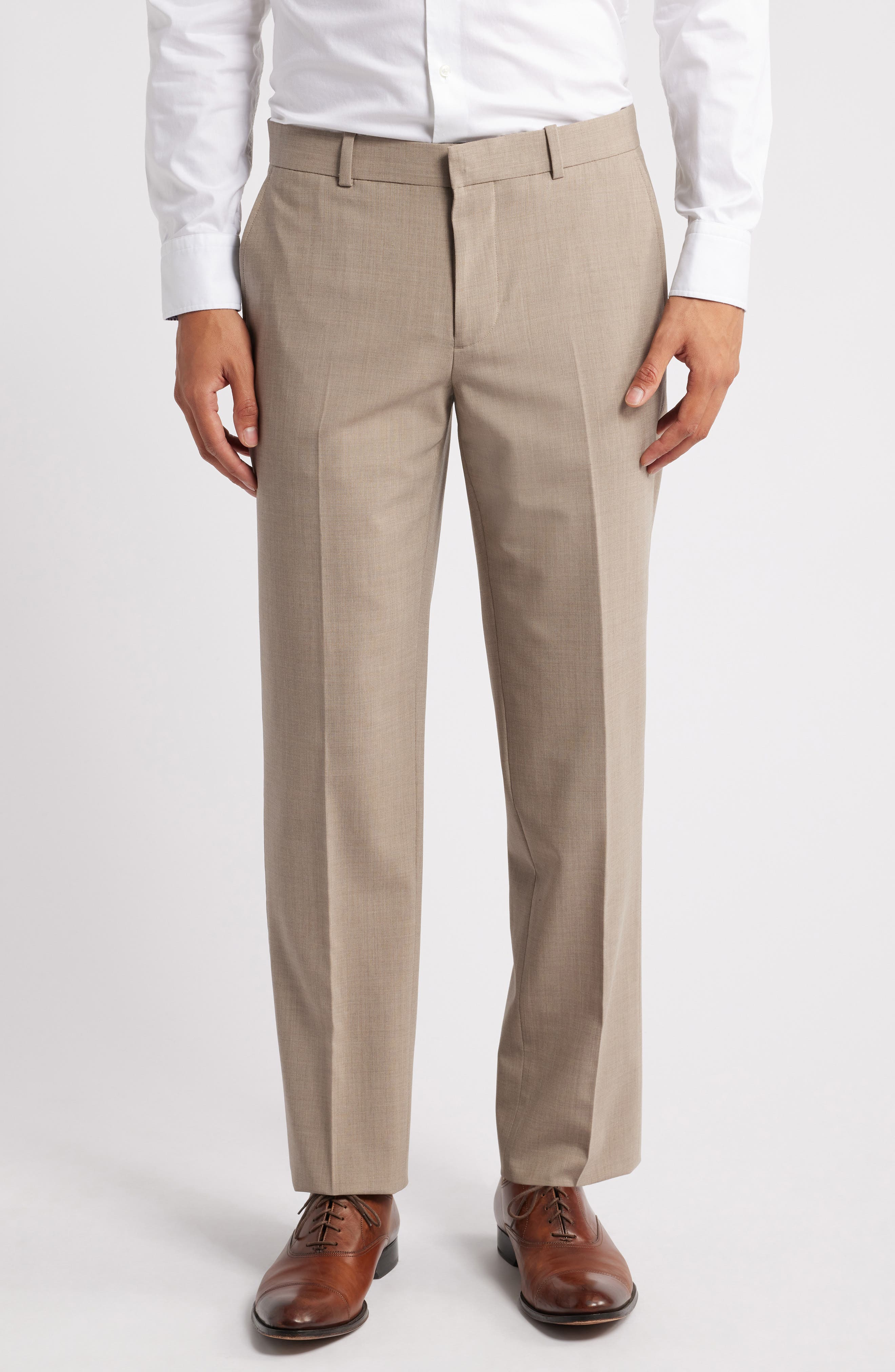 Nordstrom Henrik Trim Fit Solid Stretch Wool Suit Pants