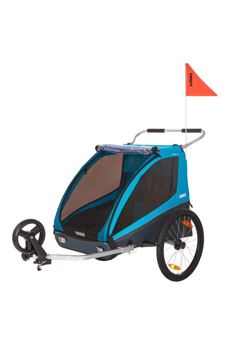 Coaster XT Double Seat Bike Trailer, Alternate, color, BLUE