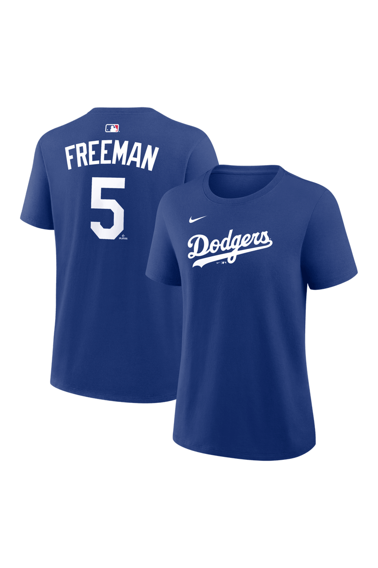 Women's Nike Freddie Freeman Royal Los Angeles Dodgers Name & Number T-Shirt, Main, color, Royal