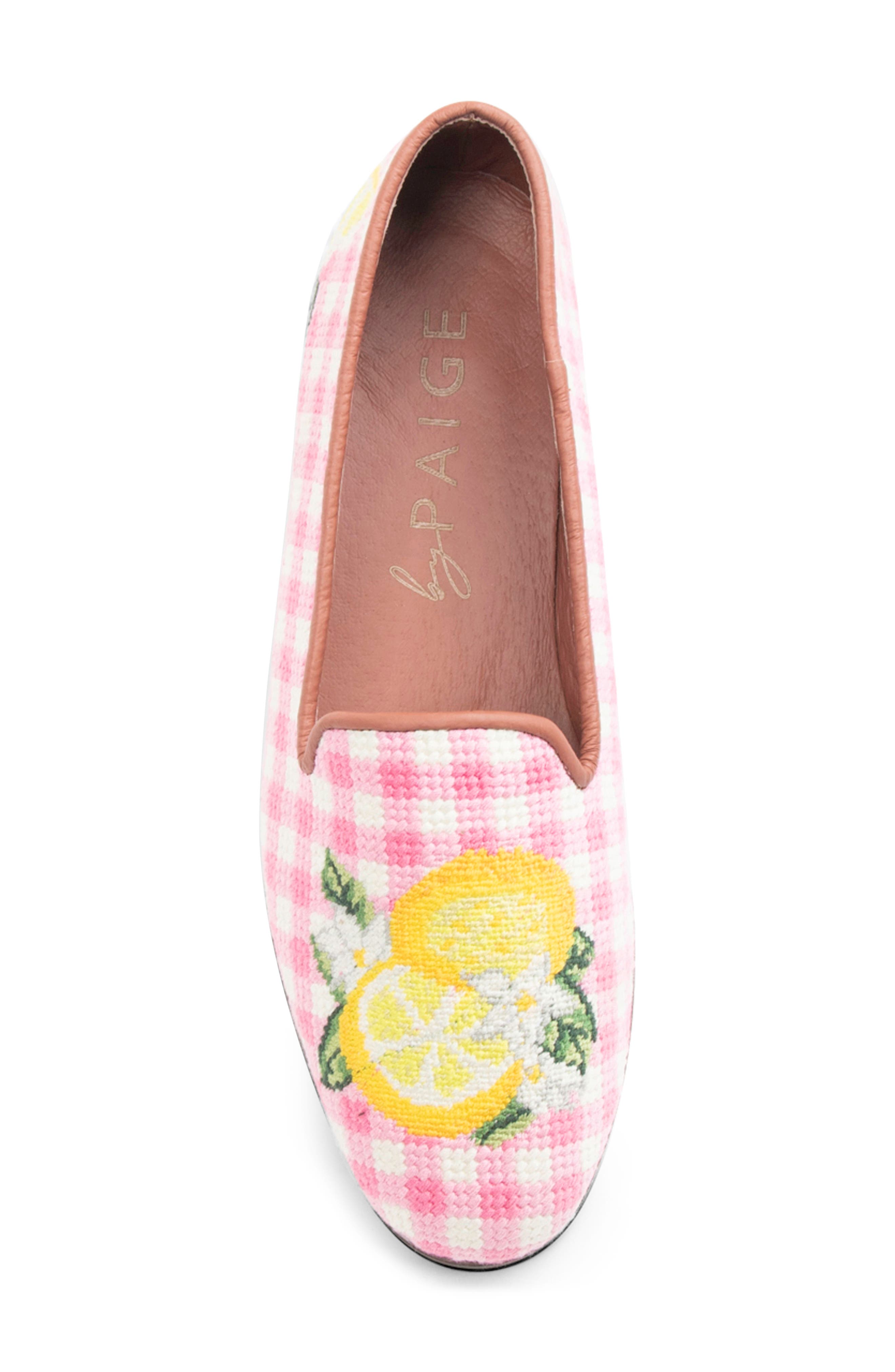ByPaige Needlepoint Loafer, Alternate, color, Pink/White Gingham