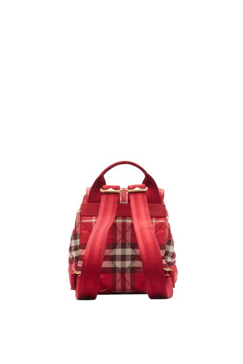 Burberry Mini Horseshoe Backpack In Red