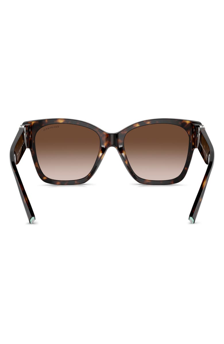 Tiffany & Co. 54mm Gradient Square Sunglasses, Alternate, color, Havana