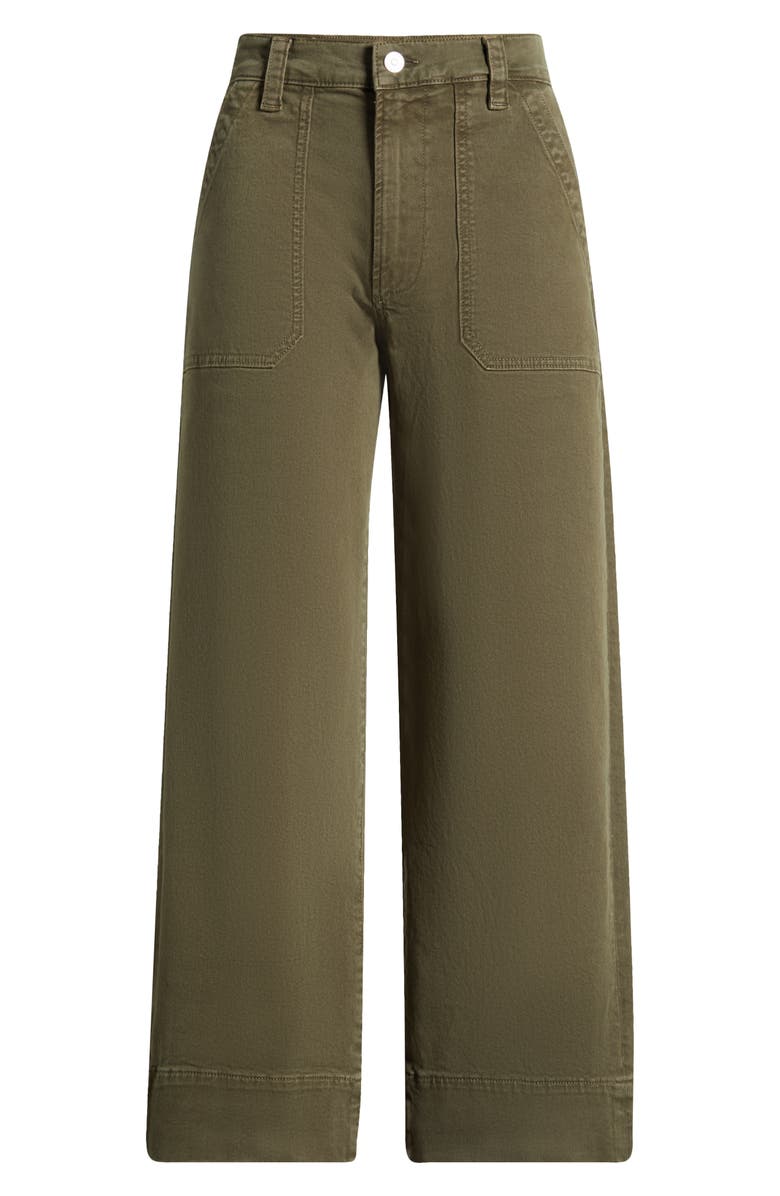 PAIGE Cameron High Waist Ankle Wide Leg Utility Jeans, Alternate, color, Vintage Meadow Spring