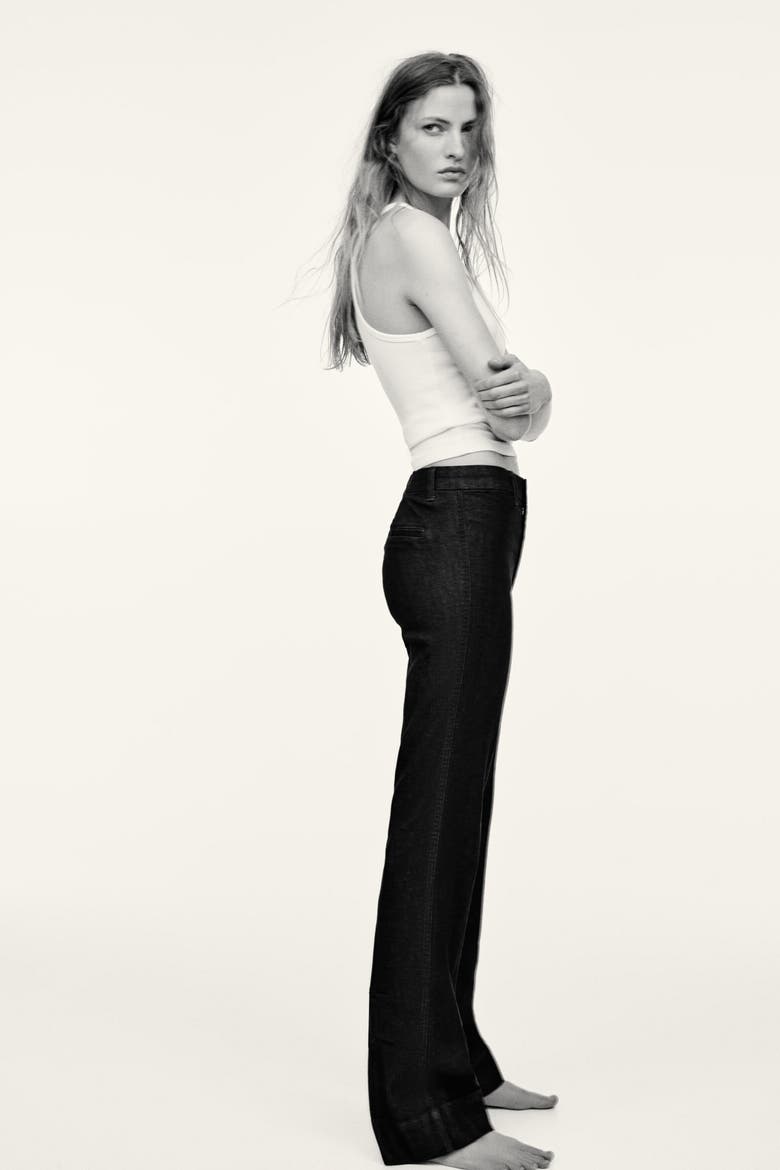 Flared High Jeans, Alternate, color, Dark denim blue
