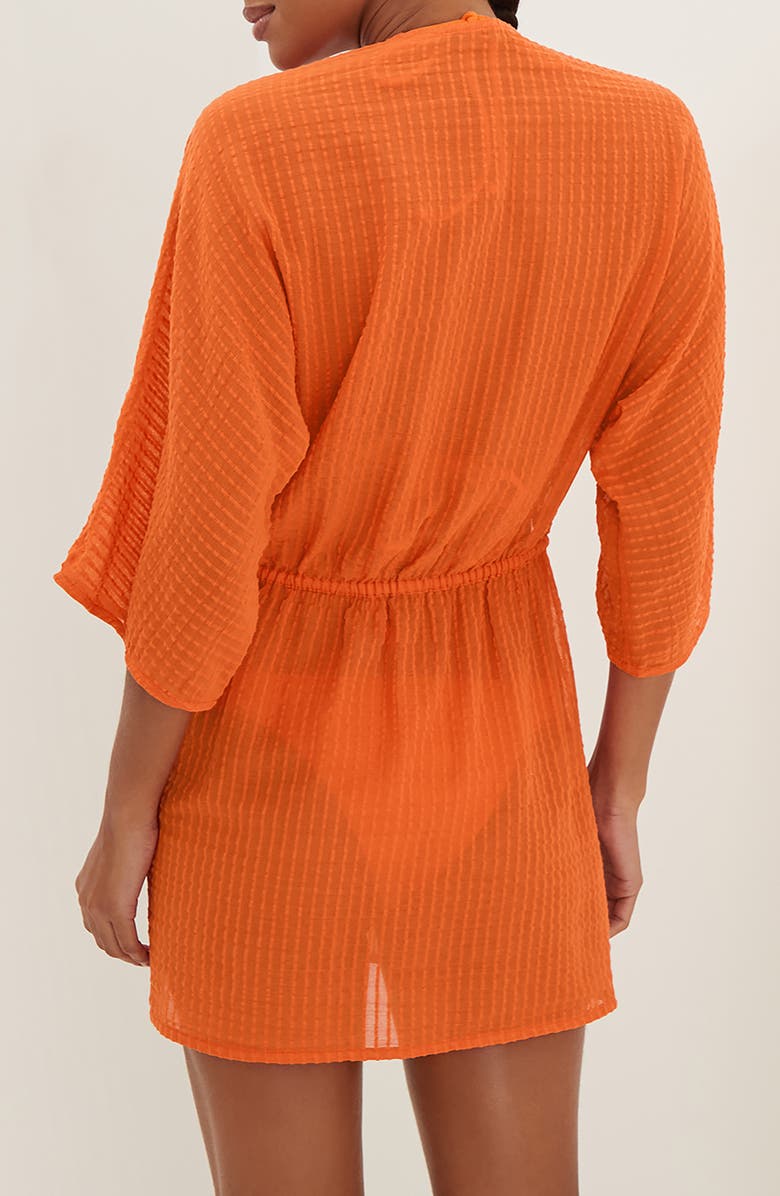 ViX Paula Hermanny Allie Cutout Cotton Cover-Up Dress, Alternate, color,