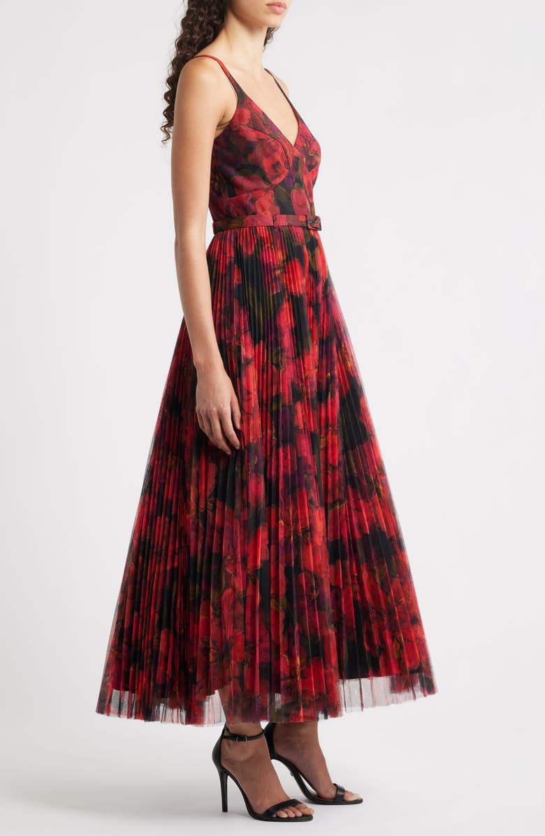 Hutch Joanna Pleated Sleeveless Gown, Alternate, color, Moody Orchids