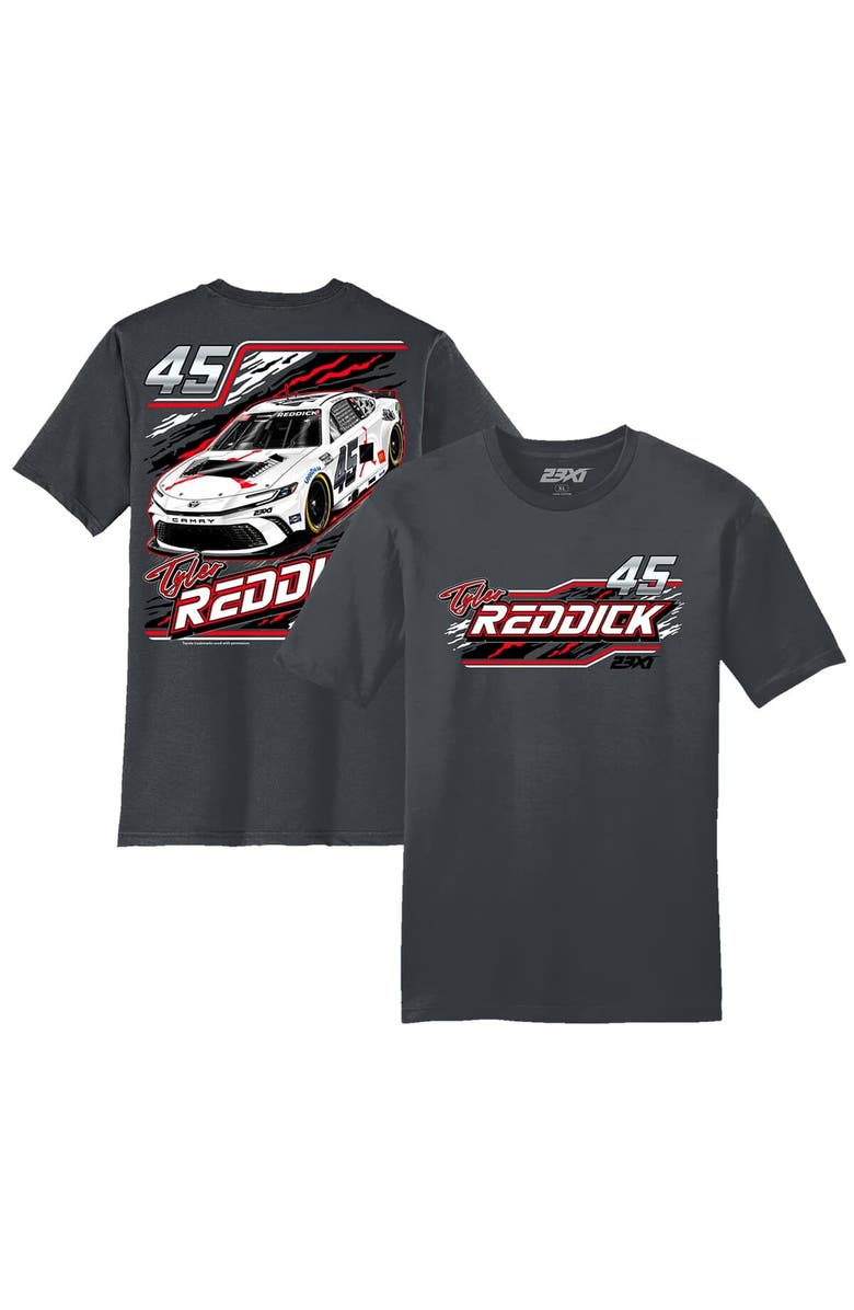 23XI Racing Men's 23XI Racing  Charcoal Tyler Reddick Jordan Car T-Shirt, Alternate, color, Charcoal