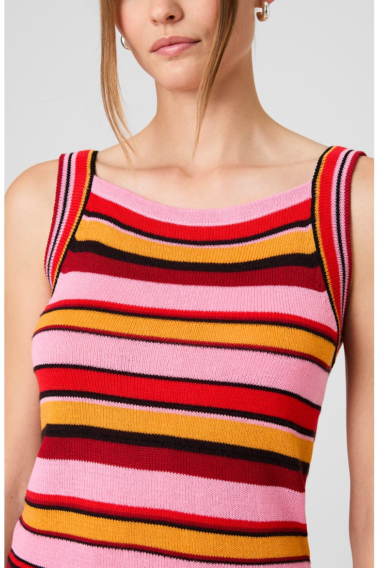 Motley Knit Tank, Alternate, color, SUNKISSED ORANGE MUL